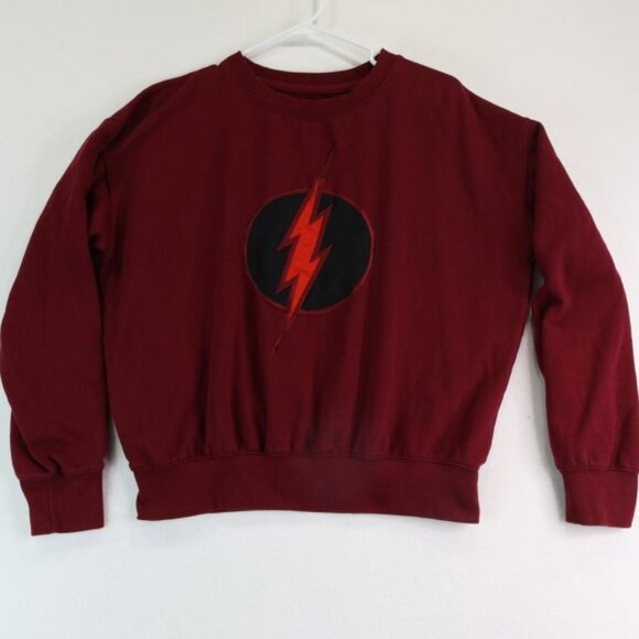 Vintage Six Flags Sweatshirt Men's M The Flash DC Comics Theme Park - Picture 1 of 6